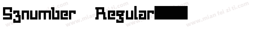S3number Regular字体转换